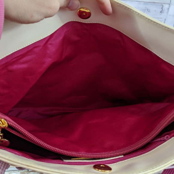 Paola by PDL leather purse bag shoulder pink luxur - Picture 4 of 7